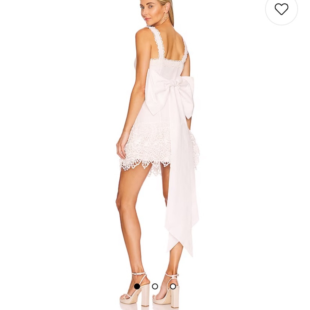 LoveShackFancy white bridal dress from revolve - size 8